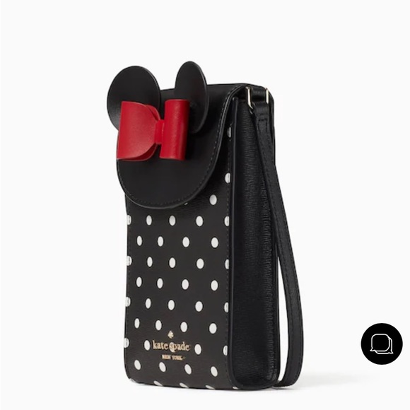 Disney X Kate Spade New York Minnie Mouse North South Flap Phone Crossbody - Picture 3 of 7
